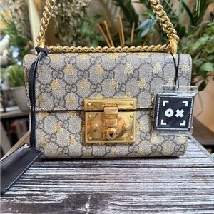 016-2025 Small GG Supreme Bee Padlock crossbody bag